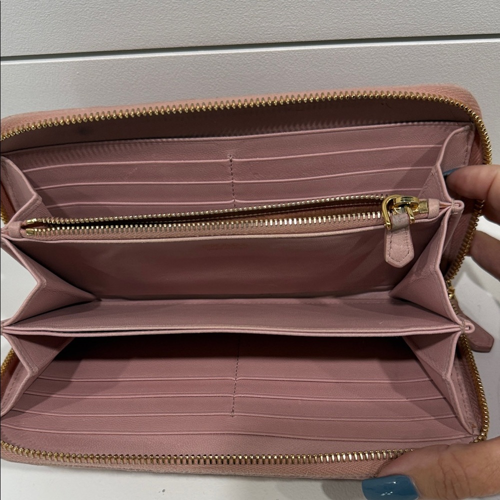 Prada Ruched Pink Wallet - Picture 4 of 5